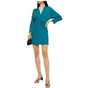 Sandro Aney Satin Jacquard Dress Size 4